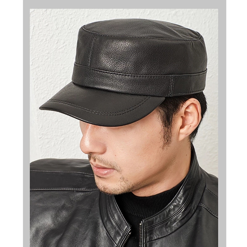 Baseball Cap Structured - Mới 2022 Nam Da Thật Chính