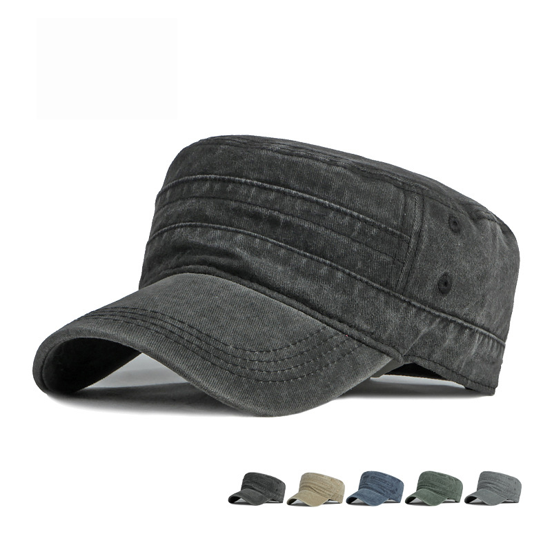 Spring Summer Short Brim Army  - đánh giá và giá Snapback Hat Flat
