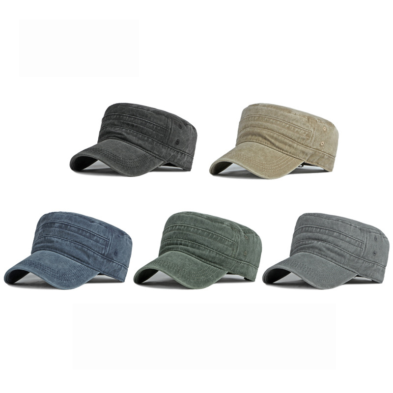 Spring Summer Short Brim Army  - đánh giá và giá Snapback Hat Flat