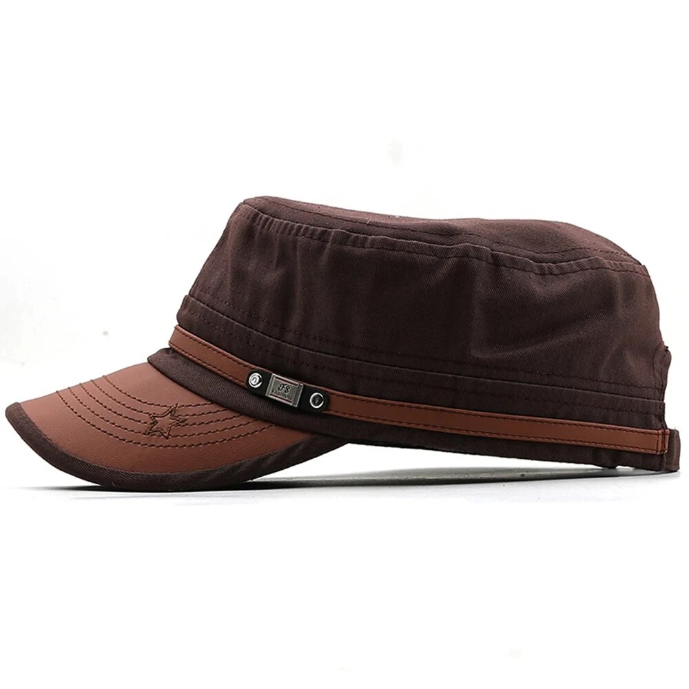 Casual Cadet Hat Man Flat Top  - đánh giá và giá Snapback Hat Flat