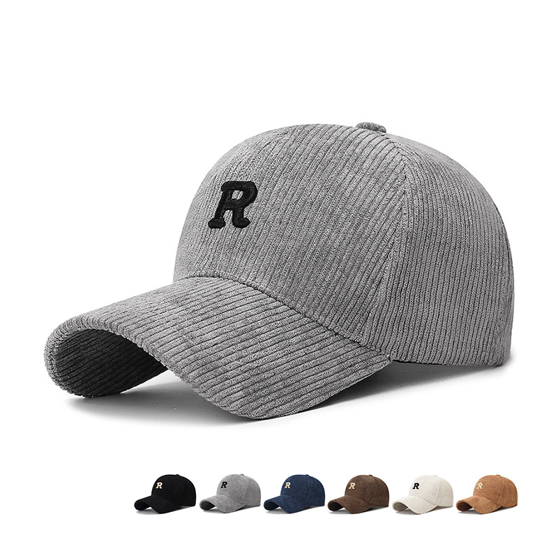 Corduroy Baseball Cap with 3D  - đánh giá và giá Baseball Cap Structured
