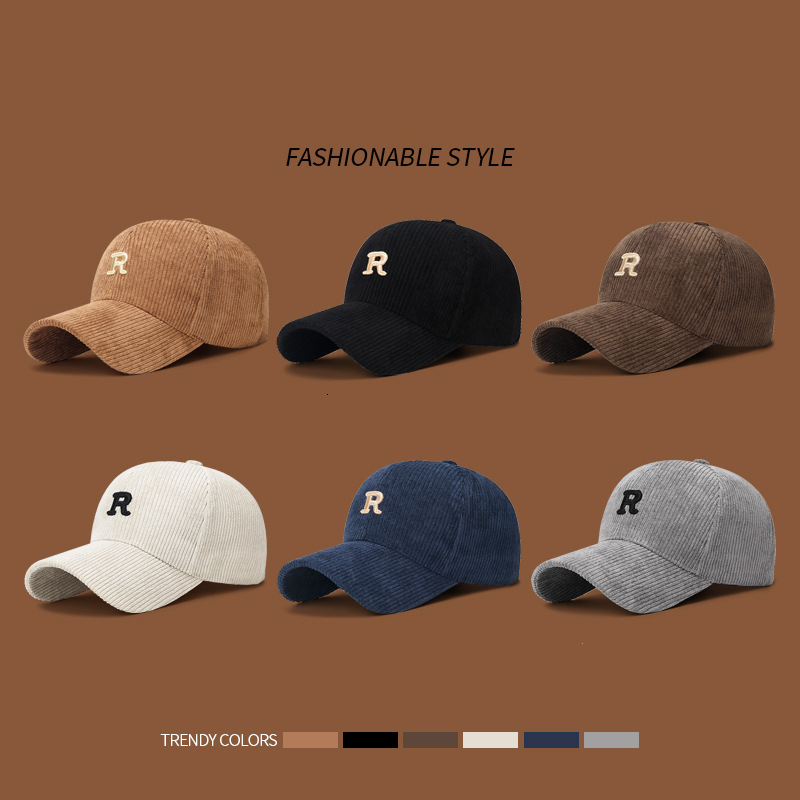 Corduroy Baseball Cap with 3D  - đánh giá và giá Baseball Cap Structured